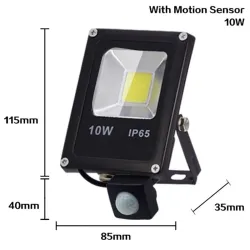 10W - 30W - 50W - 220V - LED-Scheinwerfer - wasserdichter Reflektor - Bewegungssensor