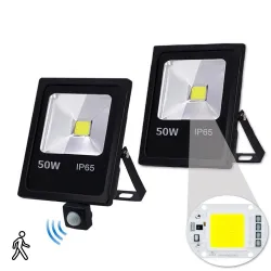 10W - 30W - 50W - 220V - LED-Scheinwerfer - wasserdichter Reflektor - Bewegungssensor