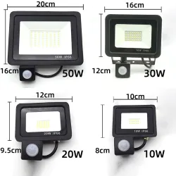 10W - 20W - 30W - 50W - 100W - 220V - LED floodlight - waterproof reflector - outdoor light - PIR motion sensorFloodlights