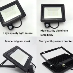 10W - 20W - 30W - 50W - 100W - 220V - LED floodlight - waterproof reflector - outdoor light - PIR motion sensorFloodlights