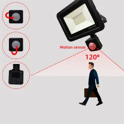 10W - 20W - 30W - 50W - 100W - 220V - LED floodlight - waterproof reflector - outdoor light - PIR motion sensorFloodlights