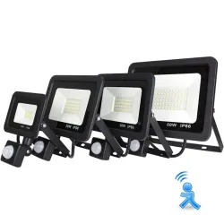 10W - 20W - 30W - 50W - LED-Flutlicht - Bewegungssensor - wasserdichter Außenreflektor