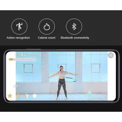 Smart Bluetooth Hula Hoop - Kalorienzählung - somatosensorische Erkennung - einstellbare Schleife - LED-Anzeige