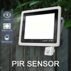 LED-Scheinwerfer - Außenreflektor - PIR-Bewegungssensor - wasserdicht - 10W - 20W - 30W - 50W - 100W