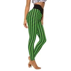Stretchy long leggings - slimming - with lattice print - fitness - yogaFitness