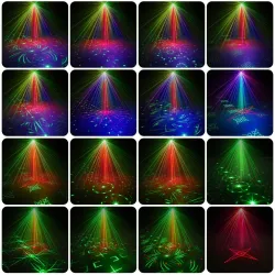 RGB - LED - Disco / Party Licht - Mini Laser Projektor - USB