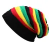 Gestrickte bunte Mütze - Reggae-Stil