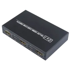 KVM 4K Switch Splitter - HDMI - USB - gemeinsamer Monitor - mit 2 Anschlüssen