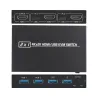 KVM 4K Switch Splitter - HDMI - USB - gemeinsamer Monitor - mit 2 Anschlüssen
