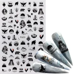 Nail Art Aufkleber - Cartoon / Comics Designs
