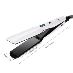 3D rotierender professioneller Haarglätter - schnelles Erhitzen - breite Heizplatte - LCD-Bildschirm