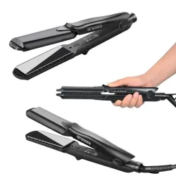 4 in 1 - Haarglätter / Lockenwickler mit austauschbaren Wellenplatten