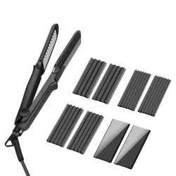 4 in 1 - Haarglätter / Lockenwickler mit austauschbaren Wellenplatten
