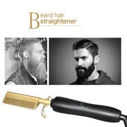 All in 1 - hair straightener / curler / comb - with temperature control - tourmaline ceramicHair straighteners
