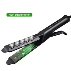 Haarglätter mit Temperaturregelung - Turmalinkeramik - nasses / trockenes Haar