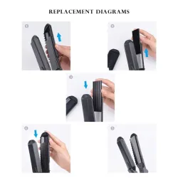 4 in 1 - Haarglätter / Lockenwickler mit austauschbaren Wellenplatten