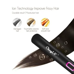 2 in 1 - hair straightener / curler - ceramic plates - with temperature controlHair straighteners
