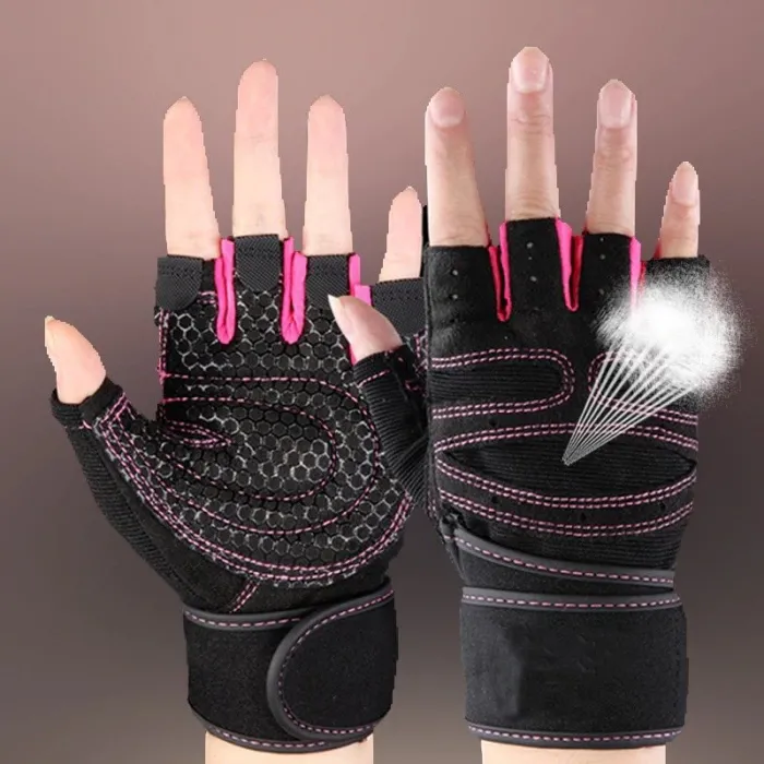 Halbfinger-Turnhandschuhe - Gewichtheben - Training - Fitness
