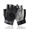 Gym padded gloves - anti-slip silicone grip -with wrist wrapFitness