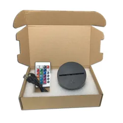 3D Eule - LED Nachtlampe - USB - Touch Control / Fernbedienung