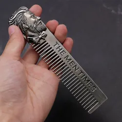 Barber Styling - Metallkamm - für Herren Bart / Schnurrbart / Haare