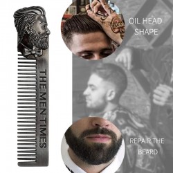 Barber Styling - Metallkamm - für Herren Bart / Schnurrbart / Haare