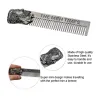 Barber Styling - Metallkamm - für Herren Bart / Schnurrbart / Haare