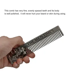 Barber Styling - Metallkamm - für Herren Bart / Schnurrbart / Haare