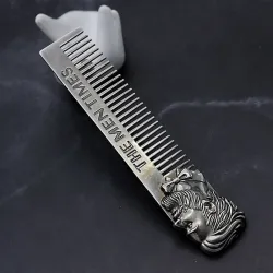 Barber Styling - Metallkamm - für Herren Bart / Schnurrbart / Haare