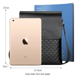 POLO - leather crossbody / shoulder bag - plaid designBags