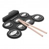 Digital electronic drum set - 7-Pad - USB roll-up silicone drum pad - with drumsticks / foot pedalsMusical Instruments