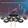 Digitales elektronisches Drum-Set - 7-Pad - USB-Roll-Up-Silikon-Drum-Pad - mit Drumsticks / Fußpedalen