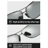 Photochrome Sonnenbrille - polarisiert - blendfrei - Tag / Nacht-Fahrbrille - Unisex - UV400