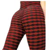 Dehnbare lange Leggings - Abnehmen - mit Gitterdruck - Fitness - Yoga