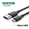Micro USB - Typ C - USB-Ladekabel - 3A - Schnellladung