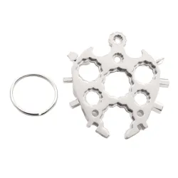 20 in 1 - multi tool screwdriver - snowflake shape - with keychainScrewdrivers