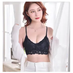 Sexy Spitzenoberteil - nahtloser BH mit Push-up