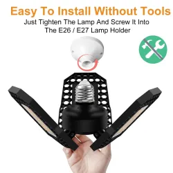 LED Lampe - faltbare Lampe - hohe Leistung - E27 - 110V - 220V - 40W - 60W - 80W