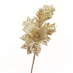 Glitzerzweig - ein hängender Christbaumschmuck