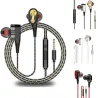Drahtohrhörer - Ohrhörer - Hoch Bass - Doppelantrieb - mit Mikrofon - 3,5mm