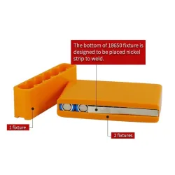 18650 battery fixture - single row - double sided spot welding - lithium battery pack holderBattery