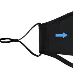 PM 2.5 - Gesichtsmaskenfilter - 5-lagig - Aktivkohle - 12 * 8 cm - 1 - 5 - 50 Stück - schwarz