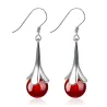 Elegant long earrings with opalEarrings