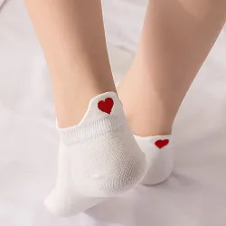 Kurze Socken - knöchellang - mit Herz - Unisex