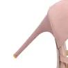 Sexy High Heels aus Wildleder - Pumps - mit Reißverschluss und Schnalle