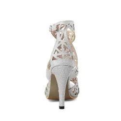 Sexy hohle Pumps - Sandalen mit hohen Absätzen - mit Knöchelriemen