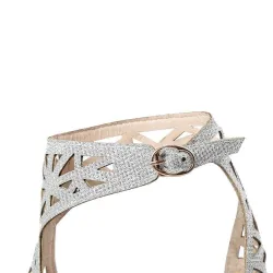 Sexy hohle Pumps - Sandalen mit hohen Absätzen - mit Knöchelriemen