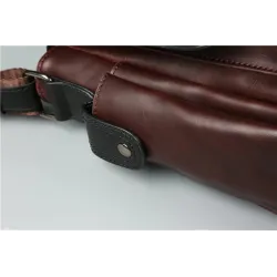 Polo Vintage Umhängetasche / Umhängetasche - große Kapazität - Leder