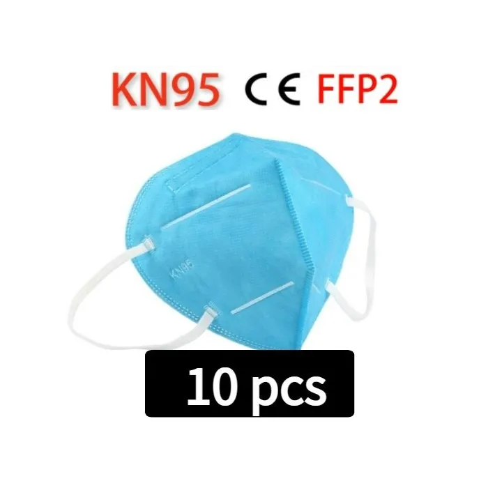 KN95 / FFP2 - protective mouth / face mask - five-layer - antibacterial - reusable - 10 - 100 piecesMouth masks