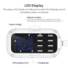 8-Port-USB-Schnellladegerät - Netzteil - Smart IC - mit Display und automatischer Erkennung